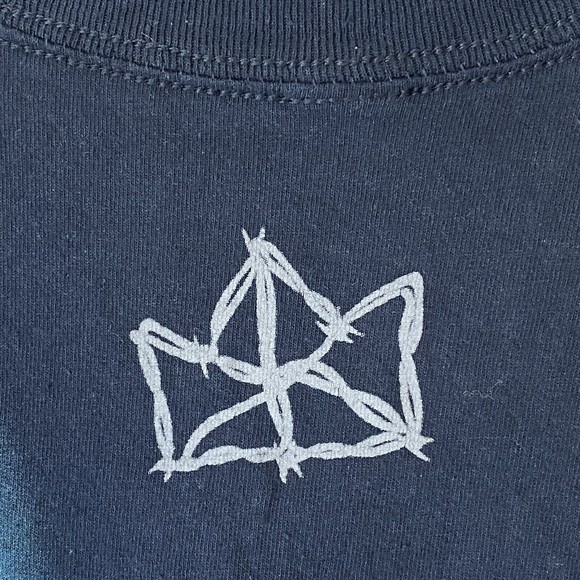 SILAS AMERICAN THUNDER Mens Black Short Sleeve T Shirt Size L Double Sided Bolts - Picture 6 of 9